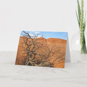 Wüste Tannenbaum Feiertagskarte