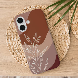 Wüste Terracotta Boho Color Flow Botanisch iPhone 16 Hülle