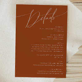 Wüste | Terracotta Details Begleitkarte