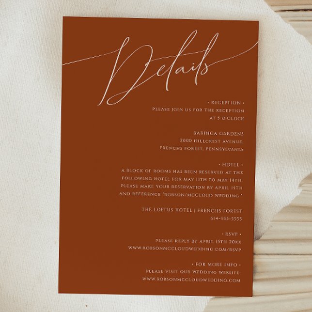 Wüste | Terracotta Details Begleitkarte (Von Creator hochgeladen)