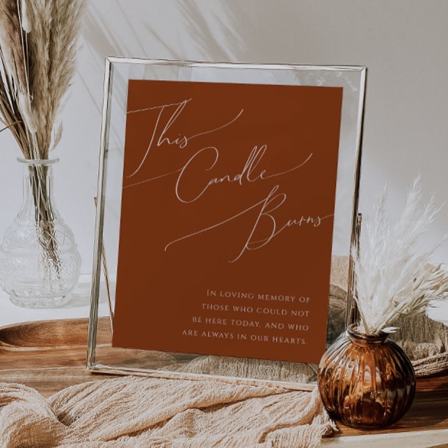 Wüste | Terracotta Diese Kerze Burns Poster (Von Creator hochgeladen)