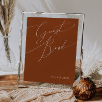 Wüste | Terracotta Guest Book Sign