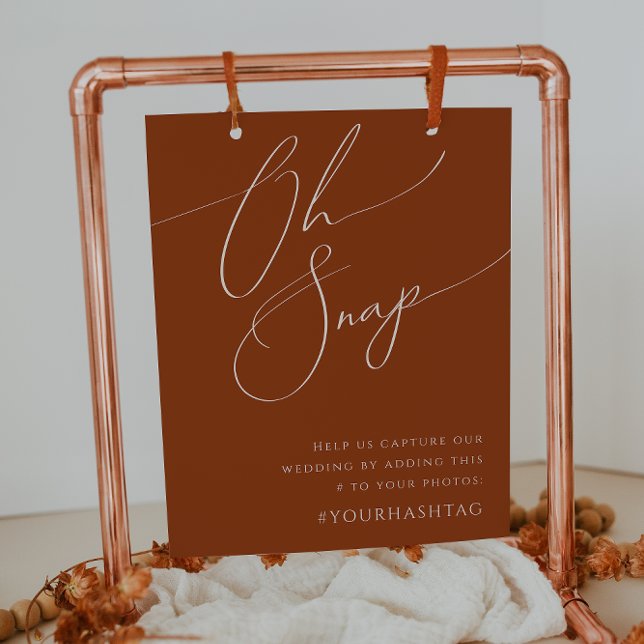 Wüste | Terracotta Oh Snap Hashtag Poster (Von Creator hochgeladen)