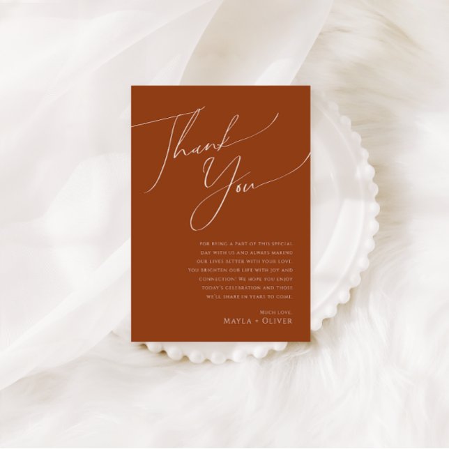 Wüste | Terracotta Table Dankeschön Karte (Von Creator hochgeladen)