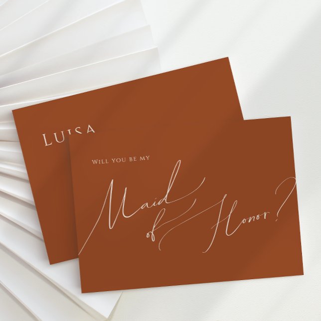 Wüste | Terracotta-Trauzeugin Einladung (Von Creator hochgeladen)