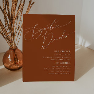 Wüste   Terracotta-Unterschriften-Getränke Sockelschild