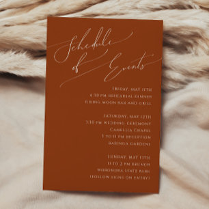 Wüste   Terracotta Veranstaltungskalender Begleitkarte