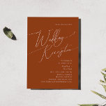 Wüste | Terracotta Wedeption Einladung<br><div class="desc">Diese Wüste | Terracotta Hochzeitsempfang ist perfekt für Ihren rustikalen Western beige und terracotta Erden Töne Empfang. Die ohrenneutrale Boho-Farbpalette ist Vintag im Südwesten mit modernem Retro-Ambiente. Das Drehbuch ist eine delikate minimalistische handgeschriebene Kalligraphie, die ziemlich elegant und romantisch ist. Das Produkt ist bearbeitbar und hat viel Leerraum, sodass Sie...</div>