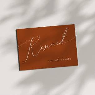 Wüste Terracotta-Zeichen