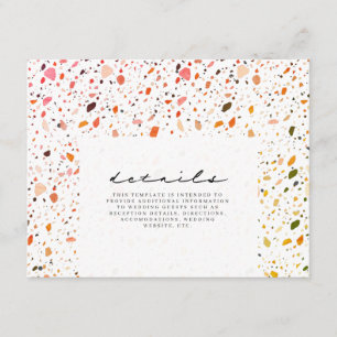 Wüste Terrazzo Wedding Details Begleitkarte