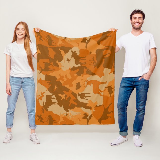 Wüste Tier Cammo/Hirsch/Elch/Elch/Jagdhund Fleecedecke (Beispiel)