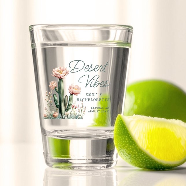 Wüste Vibes Junggeselinnen-Abschied Blubing Cactus Schnapsglas (Von Creator hochgeladen)