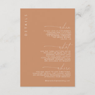 Wüste Vibes Wedding Details ID1019 Begleitkarte