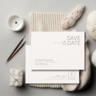 Wüste Vibes Wedding Horizontal Elfenbein H ID1019 Save The Date