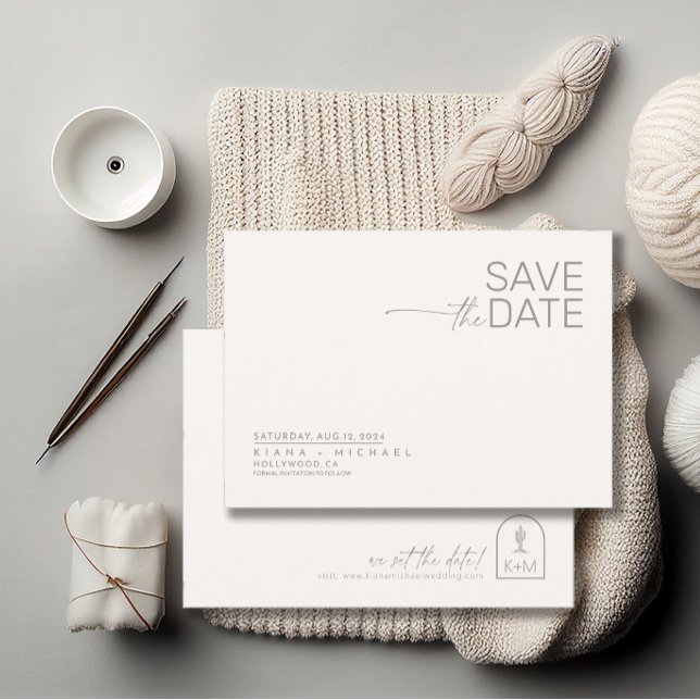 Wüste Vibes Wedding Horizontal Elfenbein H ID1019 Save The Date (Von Creator hochgeladen)