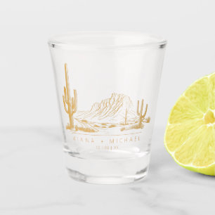 Wüste Vibes Wedding Landscape Sienna ID1019 Schnapsglas