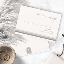 Wüste Vibes Wedding Neutrals ID1019 RSVP Karte