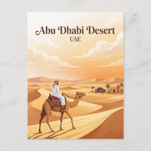 Wüste von Abu Dhabi, VAE Postkarte
