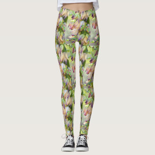 Wüste Yucca-Blumen hellgrün Leggings