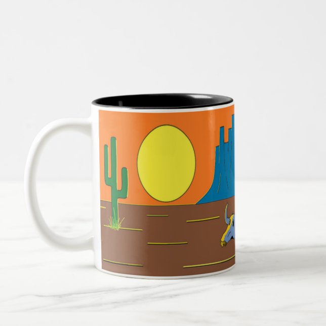 Wüste Zweifarbige Tasse (Links)