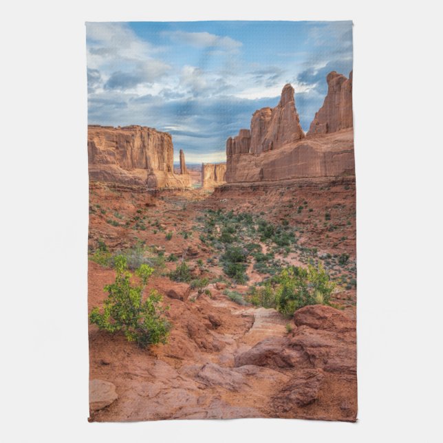 Wüsten | Arches National Park, Utah Geschirrtuch (Vertikal)
