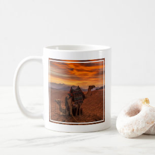 Wüsten Bactrian Camel Egypt Sand Dune Kaffeetasse