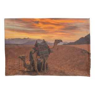 Wüsten Bactrian Camel Egypt Sand Dune Kissenbezug