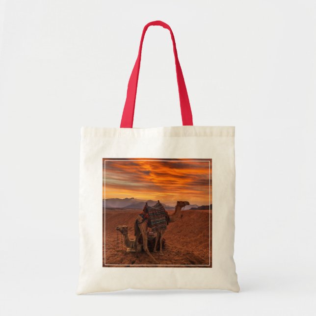 Wüsten | Bactrian Camel Egypt Sand Dune Tragetasche (Vorne)