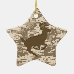Wüsten-Beige-Digital-Tarnmuster Hirsch Camo Muster Keramikornament