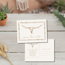 Wüsten-Boho-Kuh-Schädel-Hochzeitsspendetermine