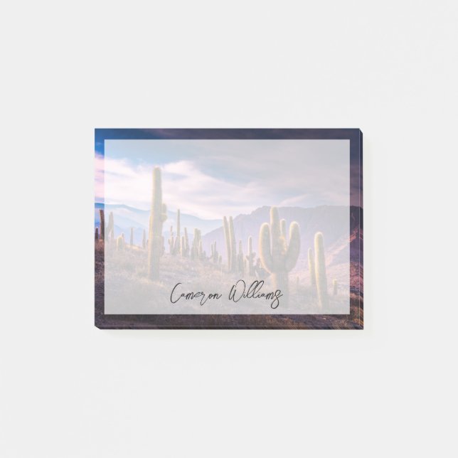 Wüsten | Cactus Landscape Argentinien Post-it Klebezettel (Vorderseite)