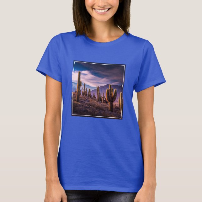 Wüsten | Cactus Landscape Argentinien T-Shirt (Vorderseite)