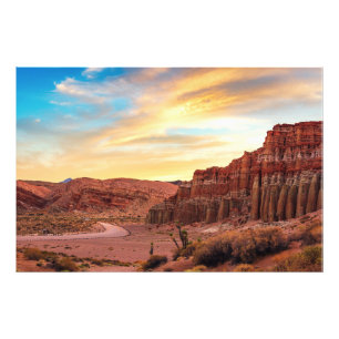 Wüsten-Canyon-Kunstprint Südwest-Wanddekoration Fotodruck
