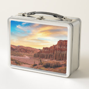 Wüsten-Canyons Metall-Lunchbox Südwest-Kunst Metall Brotdose