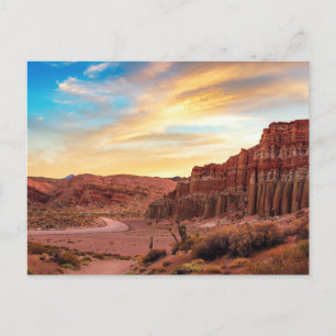 Wüsten-Canyons Postkarte   Südwest-Sonnenuntergang