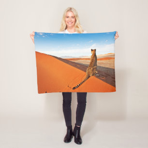 Wüsten   Cheetah Savannah Wüste Fleecedecke