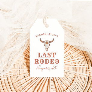 Wüsten-Cowgirl Letztes Rodeo-Kater-Kit Geschenkanhänger
