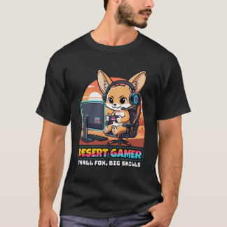 Wüsten-Gamer-Fennec-Fuchs - Gaming-Streamer-T-Shir T-Shirt