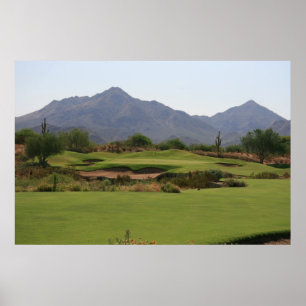 Wüsten-Golf Poster