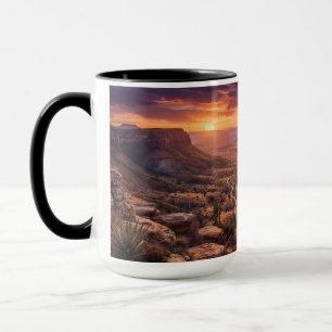 Wüsten-Grand-Canyon-Sonnenuntergang-Natur-Landscha Tasse