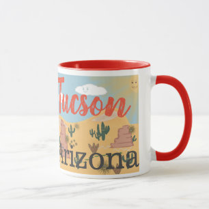 Wüsten-Illustration Tucsons Arizona Tasse