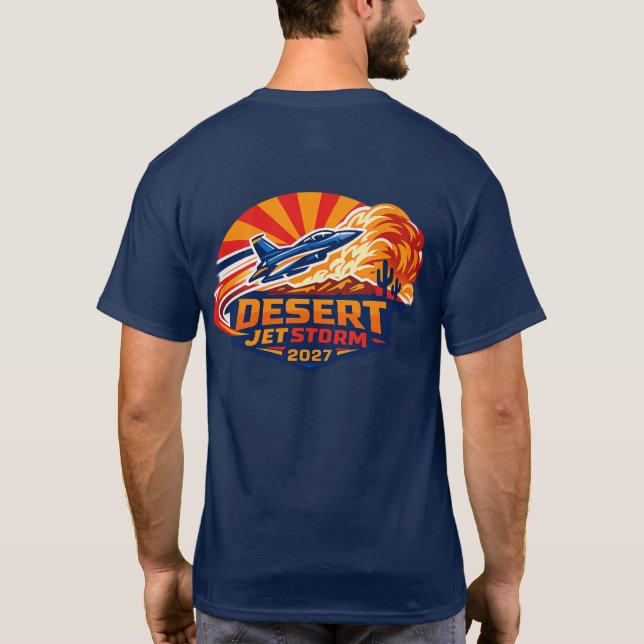 Wüsten-Jet-Sturm 2027 T-Shirt (Rückseite)