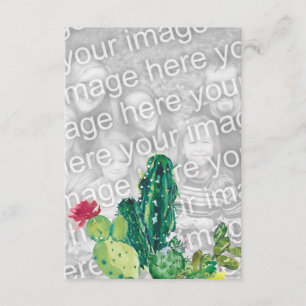 Wüsten-KaktusWatercolor addieren Ihre eigenen Begleitkarte