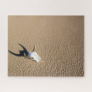 Wüsten   Kuhschädel auf dem Wüstenboden Puzzle