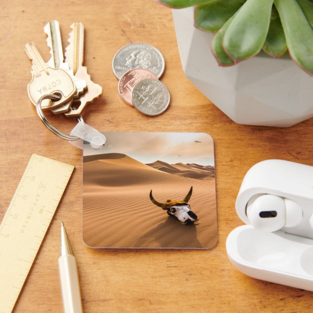 Wüsten | Kuhschädel - Sanddünen Schlüsselanhänger (Schreibtisch)