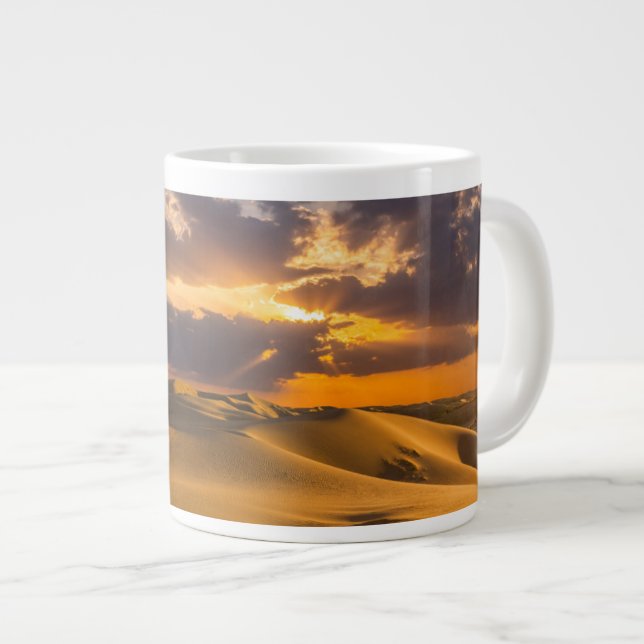 Wüsten | Landschaft der Sanddünen Jumbo-Tasse (Vorderseite Rechts)