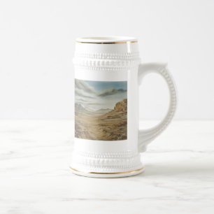 Wüsten-Landschaft Stein Bierglas