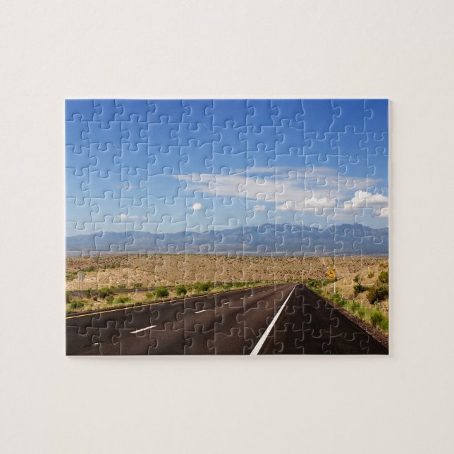 Wüsten-Landstraßen-Puzzlespiel Puzzle (Horizontal)