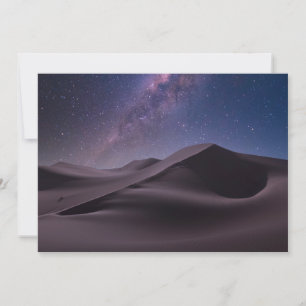 Wüsten   Milky Way Starry Sky Sand Dune Dubai Dankeskarte