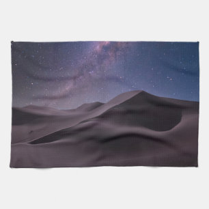 Wüsten   Milky Way Starry Sky Sand Dune Dubai Geschirrtuch
